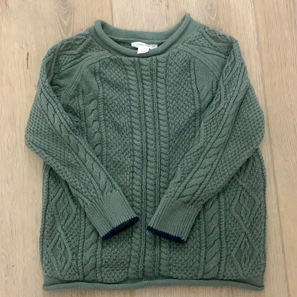 Jcrew kids Crewcuts size XS sweater with navy blue detailing